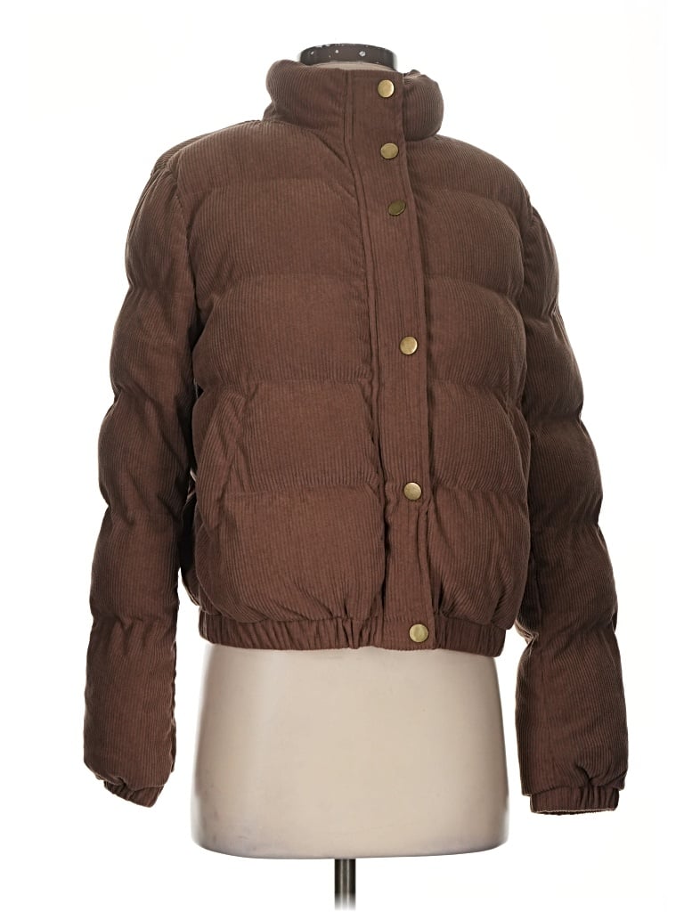 Pre-owned Halara Snow Jacket In Brown