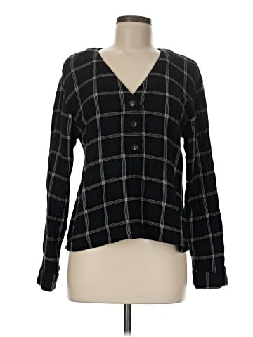 Madewell Lightspun Evert Top in Windowpane (view 1)