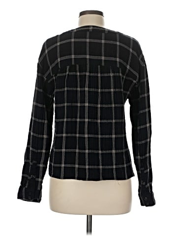Madewell Lightspun Evert Top in Windowpane (view 2)