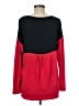 Adrienne Vittadini Color Block Red Long Sleeve Top Size M - photo 2