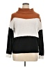 Unbranded Color Block Brown Turtleneck Sweater Size L - photo 1