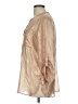 Apt. 9 Metallic Tan 3/4 Sleeve Blouse Size L - photo 5