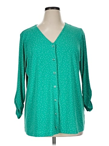 Susan Graver 3/4 Sleeve Blouse (view 1)