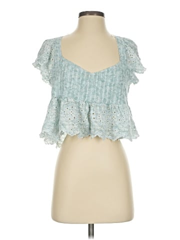 American Eagle Outfitters Short Sleeve Blouse (view 1)