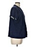 Lands' End Blue Short Sleeve Henley Size L - photo 4