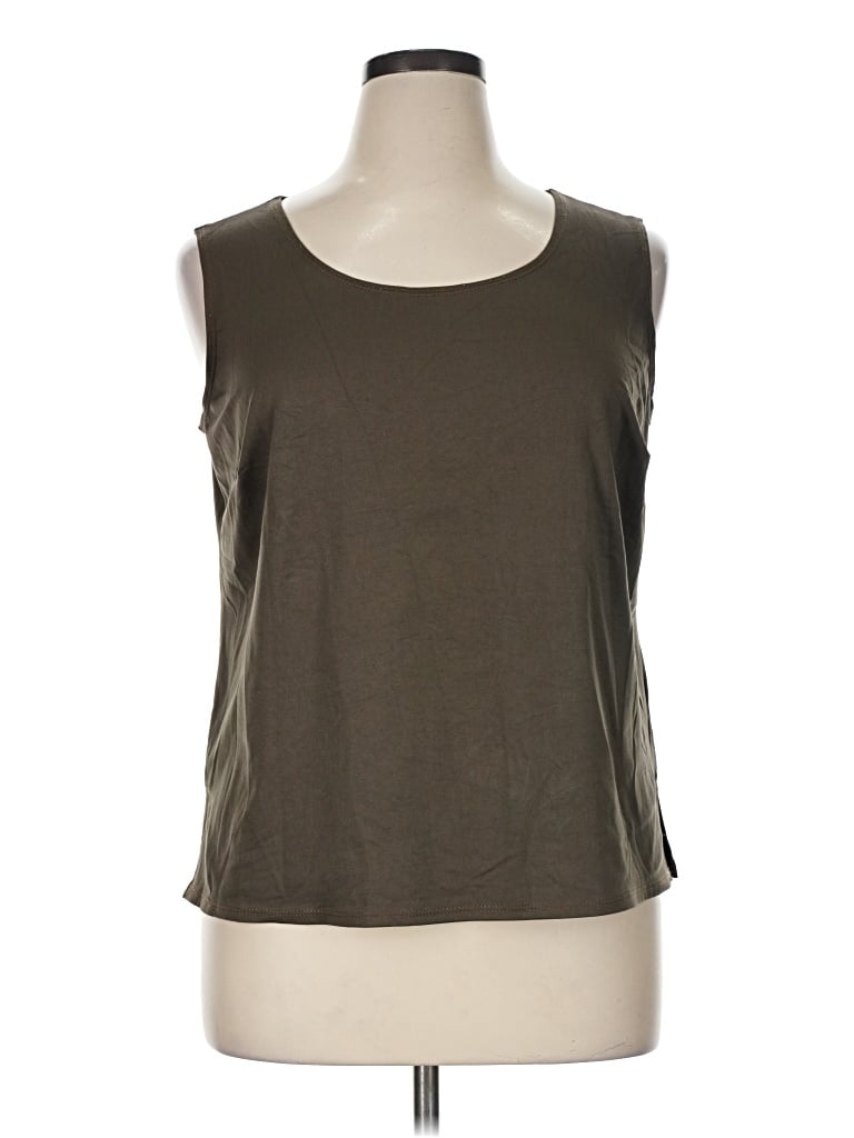 Pre-owned Kim Rogers Sleeveless T-shirt In Brown