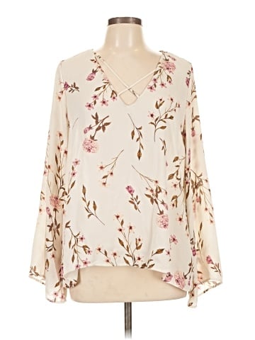 Lush 3/4 Sleeve Blouse (view 1)