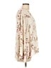 Lush 100% Polyester Ivory 3/4 Sleeve Blouse Size L - photo 4