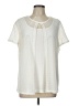 Travel Elements Ivory Short Sleeve Blouse Size L - photo 1