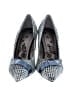 Naughty Monkey Houndstooth Gray Blue Heels Size 7 1/2 - photo 2