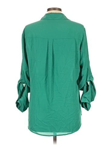 Express 3/4 Sleeve Button-Down Shirt (view 2)