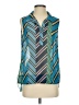 CAbi 100% Polyester Blue Sleeveless Blouse Size S - photo 1