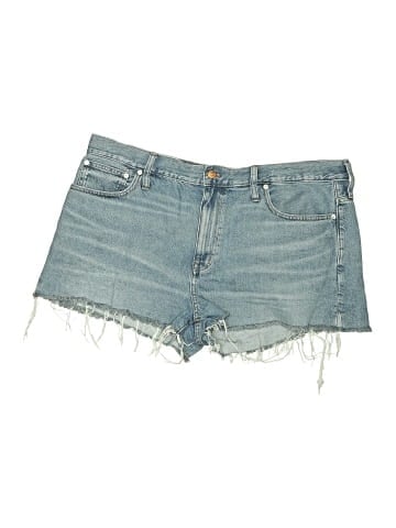 Madewell Relaxed Denim Shorts in Wisner Wash: Side-Slit Edition (view 1)
