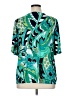 Susan Graver Teal Short Sleeve Blouse Size 1X - photo 2