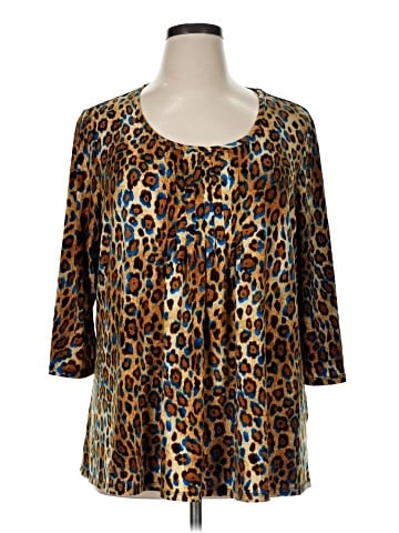 Susan Graver 3/4 Sleeve Blouse (view 1)
