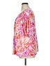 Susan Graver Pink Short Sleeve Blouse Size XL - photo 5