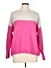 Vince Camuto Color Block Pink Pullover Sweater Size L - photo 1