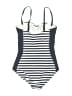 Boden Stripes Gray One Piece Swimsuit Size 8 - photo 2