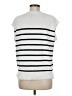 Bobeau 100% Polyester Stripes Silver Sweater Vest Size M - photo 2