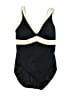 Lands' End Color Block Black One Piece Swimsuit Size 12 - photo 1
