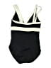 Lands' End Color Block Black One Piece Swimsuit Size 12 - photo 2
