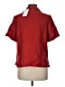 Quince 100% Linen Red Short Sleeve Blouse Size M - photo 2