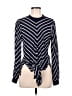 Zara Basic Blue Long Sleeve T-Shirt Size M - photo 1