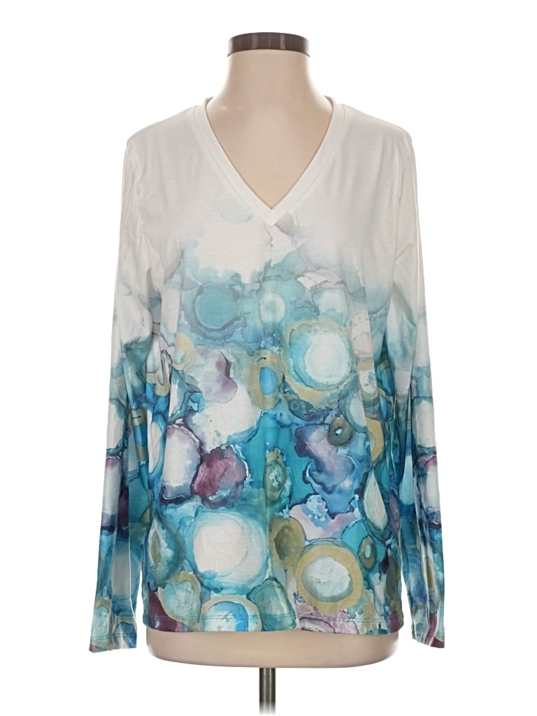 Pre-owned Made With Love Long Sleeve T-shirt In White
