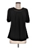 NY Collection Black Short Sleeve Blouse Size M - photo 1