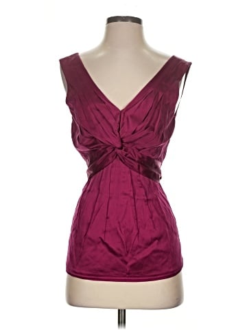 BCBGMAXAZRIA Sleeveless Silk Top (view 1)