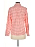 Talbots Checkered-gingham Orange Long Sleeve Button-Down Shirt Size Med Petite - photo 2