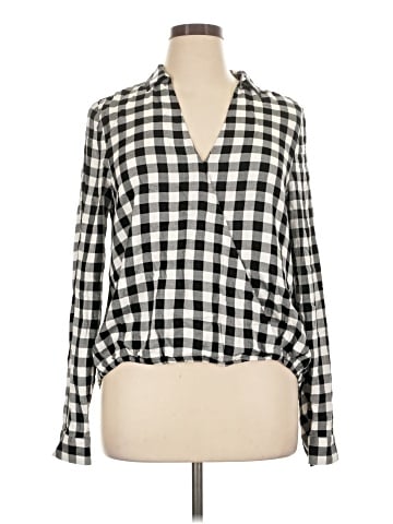 Madewell Wrap-Front Shirt in Buffalo Check (view 1)