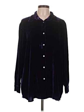 Soft Surroundings Long Sleeve Silk Top (view 1)
