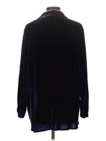 Soft Surroundings Long Sleeve Silk Top (view 2)