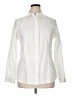 Anne Klein 100% Cotton Ivory Long Sleeve Button-Down Shirt Size 16 - photo 1