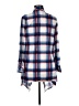 New York Laundry 100% Polyester Plaid Blue Kimono Size M - photo 2