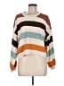 American Eagle Outfitters 100% Polyester Color Block Brown Pullover Sweater Size M - photo 1