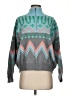 &merci Chevron-herringbone Gray Pullover Sweater Size S - photo 1