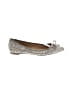 Banana Republic Solid Silver Flats Size 7 1/2 - photo 1