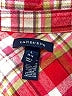 Lands' End 100% Baumwolle Plaid Red Long Sleeve Button-Down Shirt Size L - photo 7