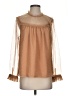J.Crew 100% Polyester Brown Long Sleeve Blouse Size S - photo 1