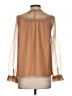 J.Crew 100% Polyester Brown Long Sleeve Blouse Size S - photo 2