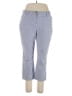 Lands' End Chevron-herringbone Blue Casual Pants Size 16 - photo 1