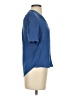 Joie 100% Silk Blue Short Sleeve Blouse Size XS - photo 4