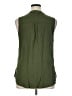 Old Navy 100% Rayon Green Sleeveless Button-Down Shirt Size XL - photo 2