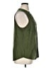 Old Navy 100% Rayon Green Sleeveless Button-Down Shirt Size XL - photo 4