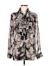 CAbi 100% Polyester Black Long Sleeve Blouse Size M - photo 1