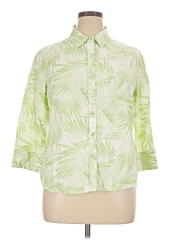 Charter Club 3/4 Sleeve Button-Down Shirt (view 1)
