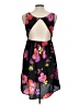 Roxy 100% Polyester Floral Black Casual Dress Size L - photo 2