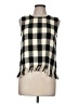 Zara Basic Checkered-gingham Black Sweater Vest Size M - photo 1